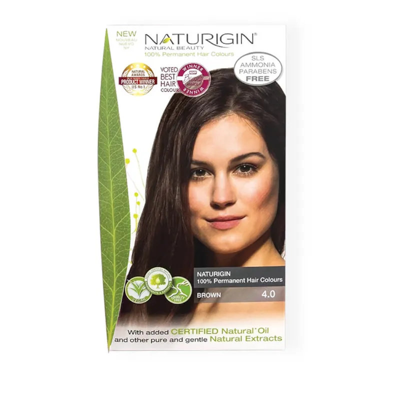 Naturigin Permanent Hair Colour – Brown 4.0