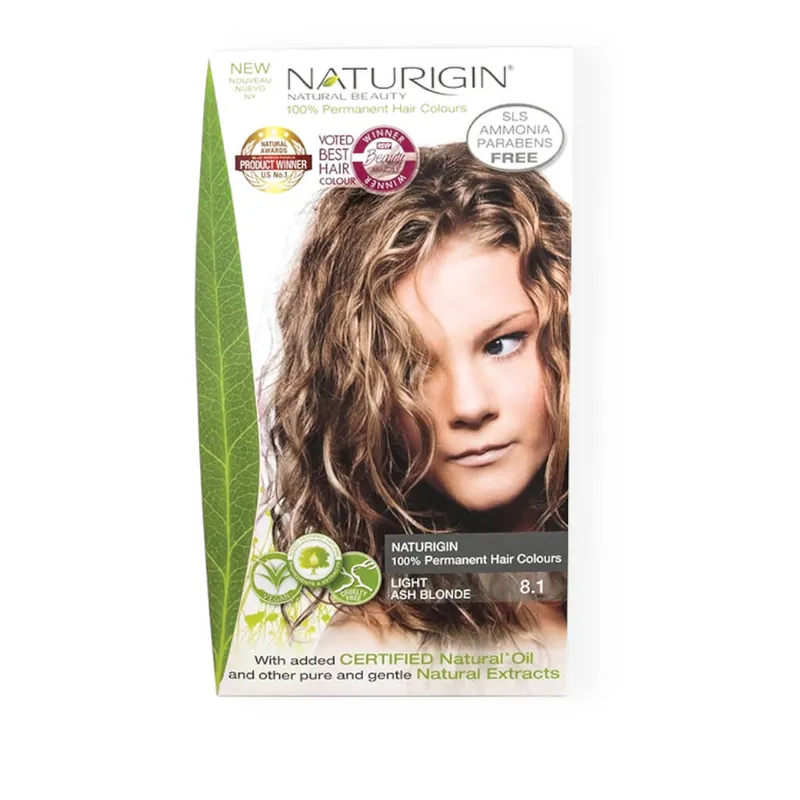 Naturigin Permanent Hair Colour – Light Ash Blonde 8.1