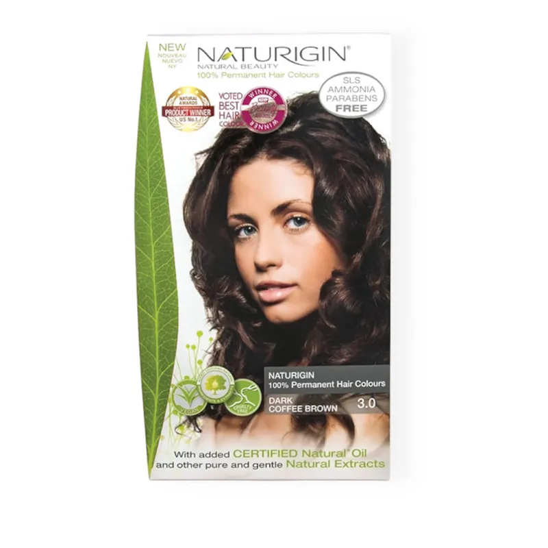 Naturigin Permanent Hair Colour – Dark Coffee Brown 3.0