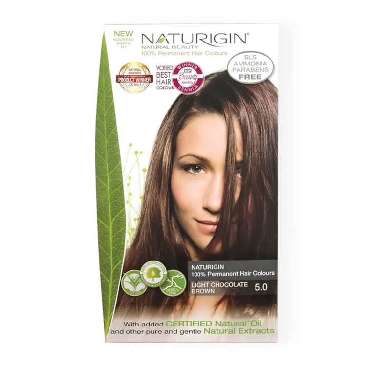 Naturigin Permanent Hair Colour – Light Chocolate Brown 5.0