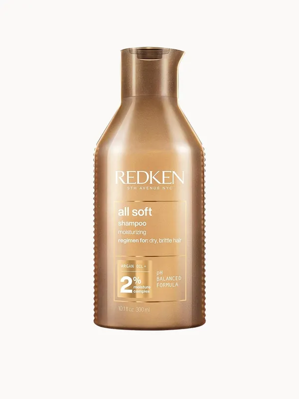 Redken All Soft Shampoo for Dry Hair, with Argan Oil for Softness and Shine 300ml