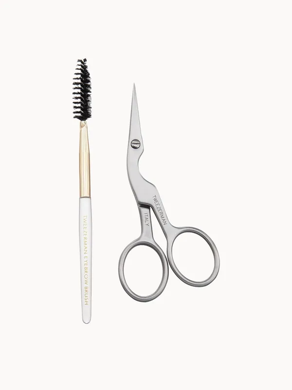 Tweezerman Brow Shaping Scissors And Brush