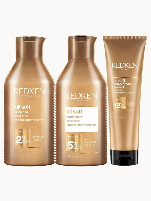 Redken All Soft Thick Hair Care Pack (3 Products)
