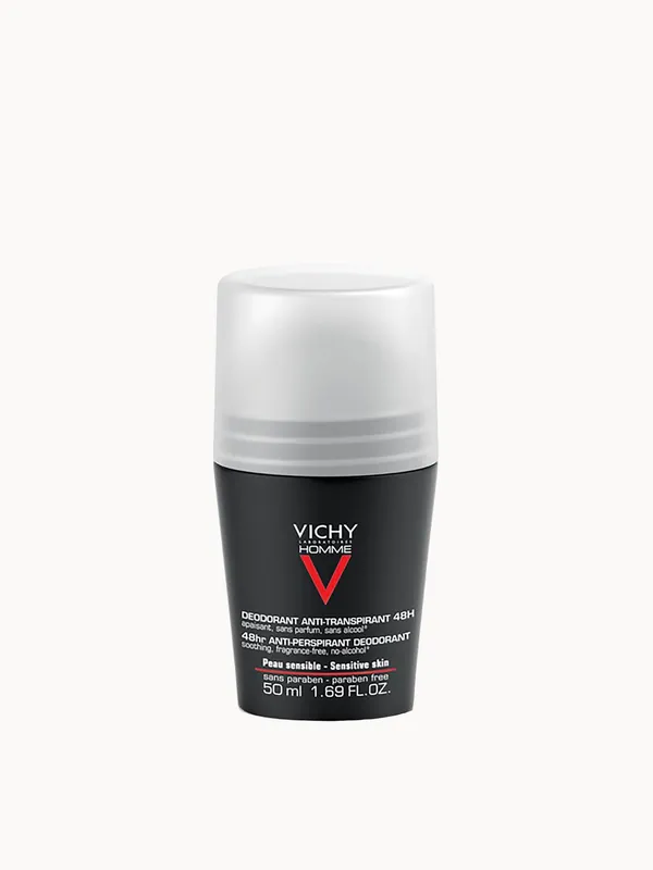 VICHY Homme Men's Deodorant for Sensitive Skin Roll-On 50ml