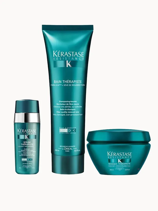 Kérastase Resistance Therapiste Shampoo, Masque and Serum Trio - Kerastase