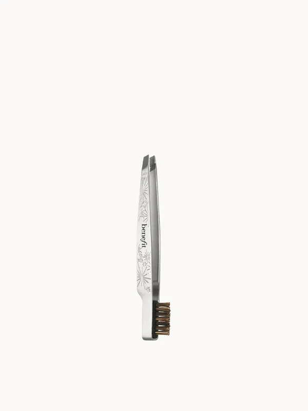 benefit Slanted Tweezer with Grooming Brush - Tweezerman