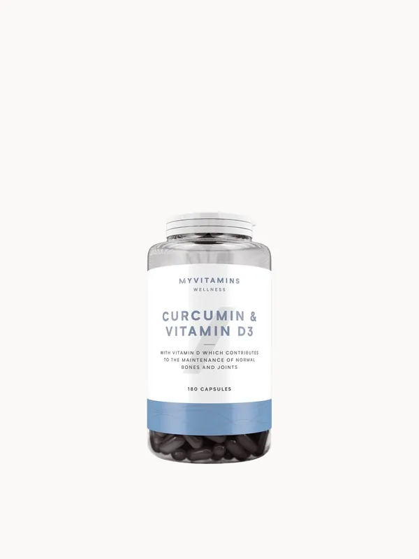 Myvitamins Curcumin & Vitamin D Capsules, 60 Capsules