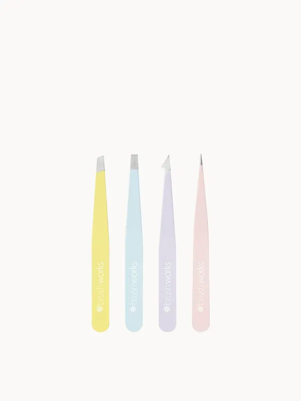 brushworks HD Combination Tweezer Set - Mixed