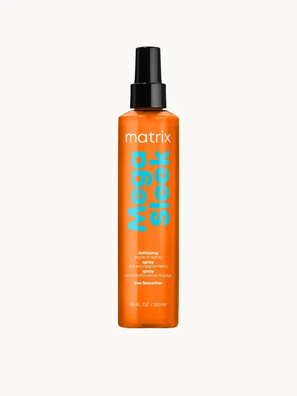 Matrix Total Results Mega Sleek Iron Smoother Heat Protection and Frizz Control Hair Spray 250ml - L'Oréal Paris