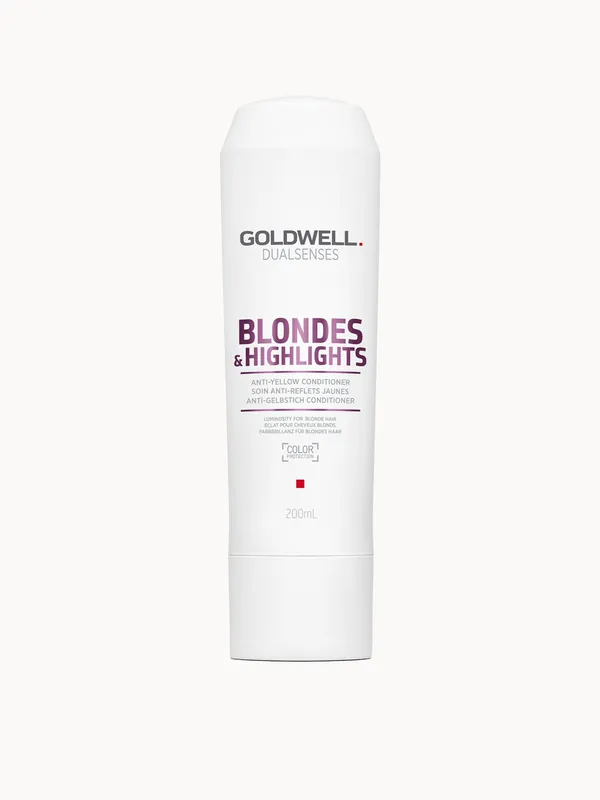 Goldwell Dualsenses Blonde And Highlights Anti-Yellow Conditioner, For Luminosity & Neutralising Unwanted Yellow Tones 200ml
