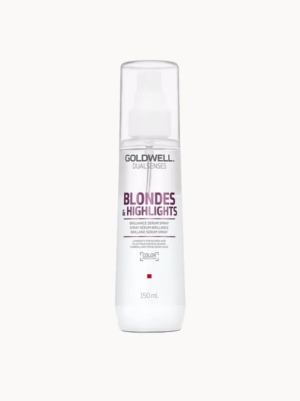 Goldwell Dualsenses Blonde And Highlights Anti-Yellow Serum Spray, For Luminosity & Neutralising Unwanted Yellow Tones 150ml