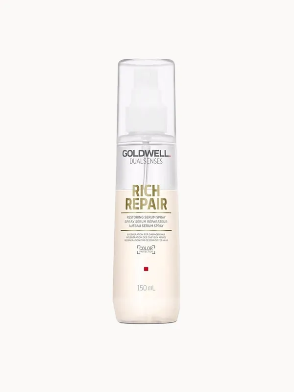 Goldwell Dualsenses Rich Repair Restoring Serum Spray For Dry To Severely Damaged Hair, With Heat Protection 150ml