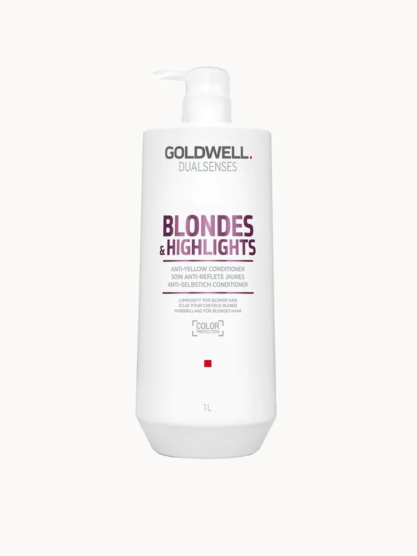 Goldwell Dualsenses Blonde and Highlights Anti-Yellow Conditioner 1000ml (Worth £85)