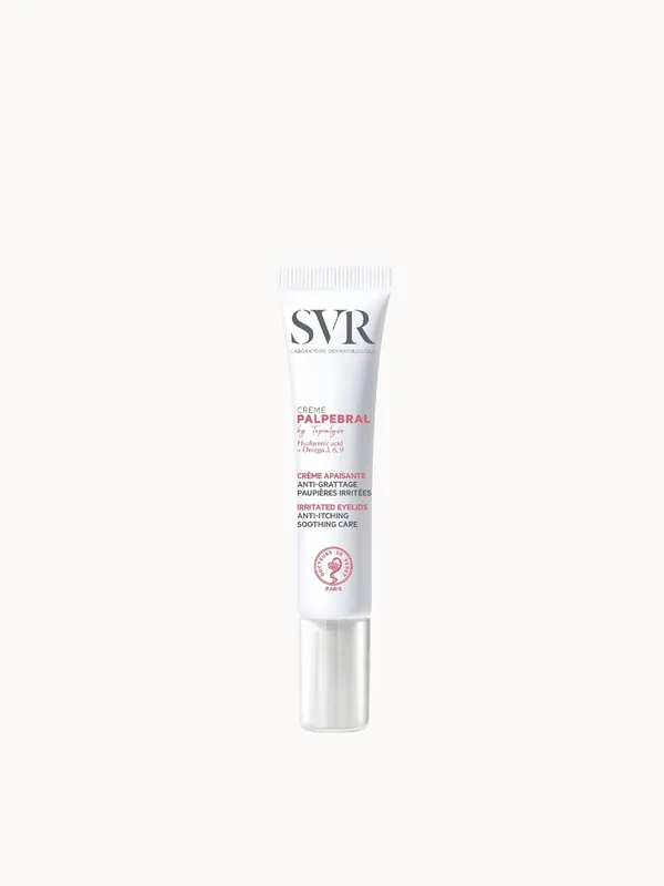 SVR PALPEBRAL Ultra-Soothing Eczema Eye Cream for Dry, Hypersensitive, Itchy, Flaky Eyelids Prone to Irritation, 15ml