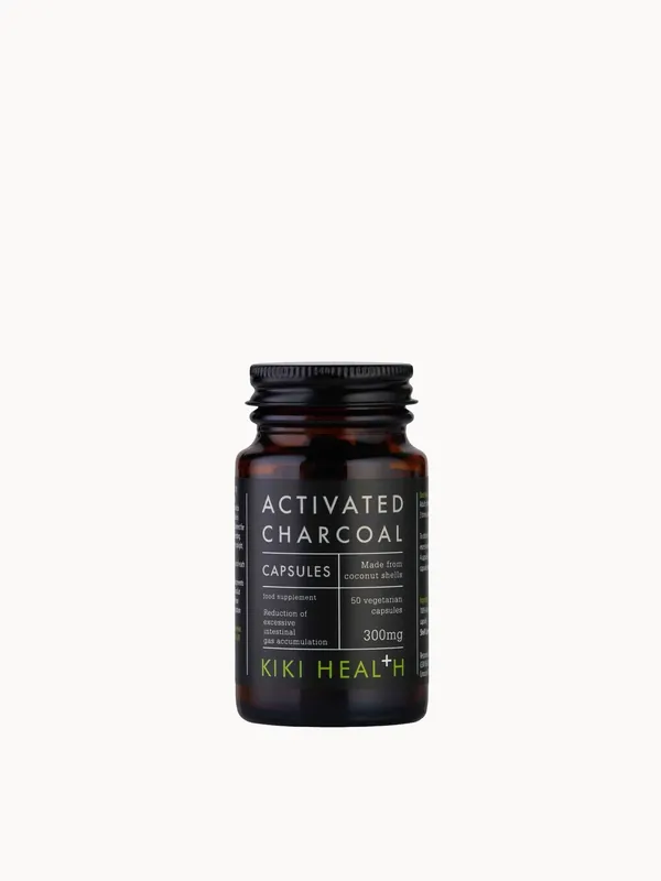 KIKI Health Activated Charcoal Capsules - 50 Vegicaps