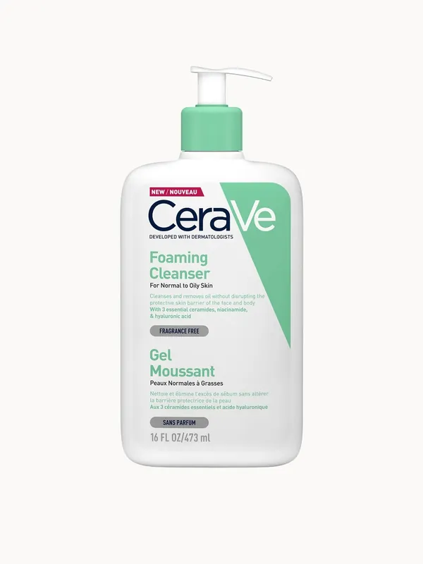 CeraVe Foaming Cleanser with Niacinamide for Normal to Oily Skin 473ml