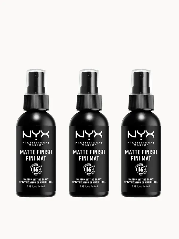 NYX Professional Makeup Matte Setting Spray x 3 - The Ordinary