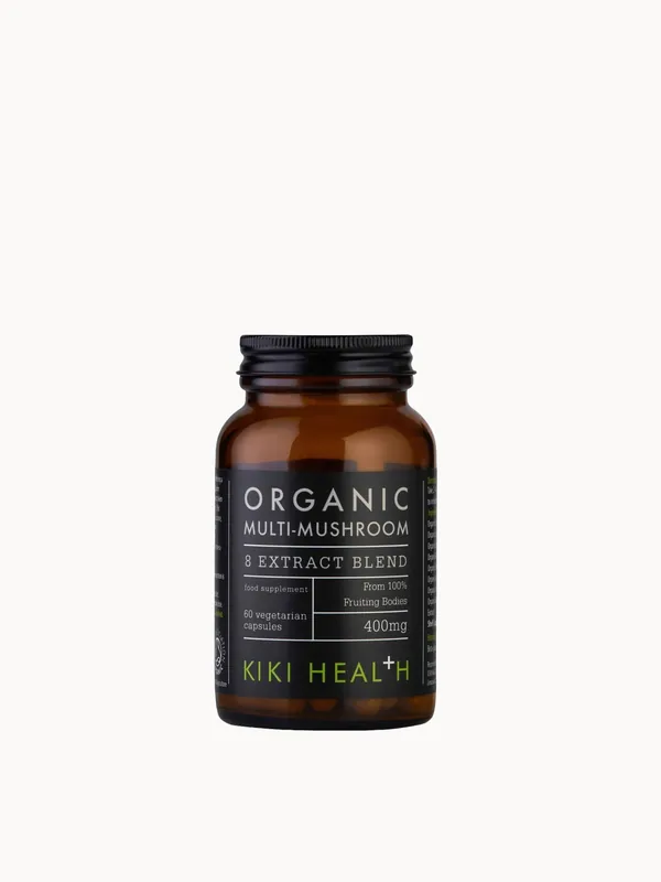 KIKI Health Organic Multi-Mushroom 8 Extract Blend (60 Vegicaps)