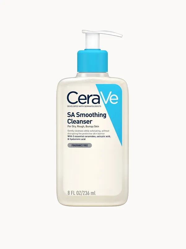 CeraVe SA Smoothing Cleanser with Salicylic Acid for Dry, Rough & Bumpy Skin 236ml - The Ordinary