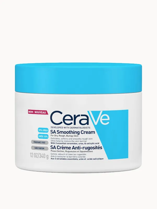 CeraVe SA Smoothing Cream with Salicylic Acid for Dry, Rough & Bumpy Skin 340g - The Ordinary