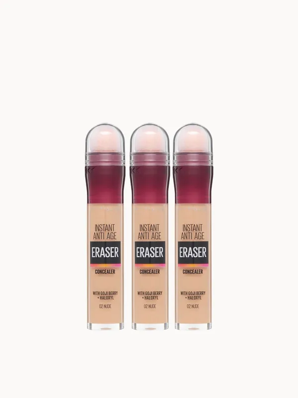 Maybelline Instant Anti-Age Eraser Eye Concealer 3 Pack Exclusive (Worth £26.97)