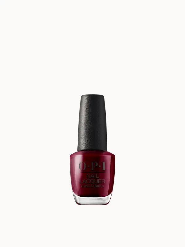OPI Nail Lacquer Dark Red Nail Polish - Malaga Wine 15ml