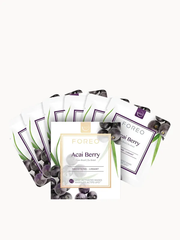 FOREO Acai Berry UFO/UFO Mini Firming Face Mask for Ageing Skin (6 Pack)