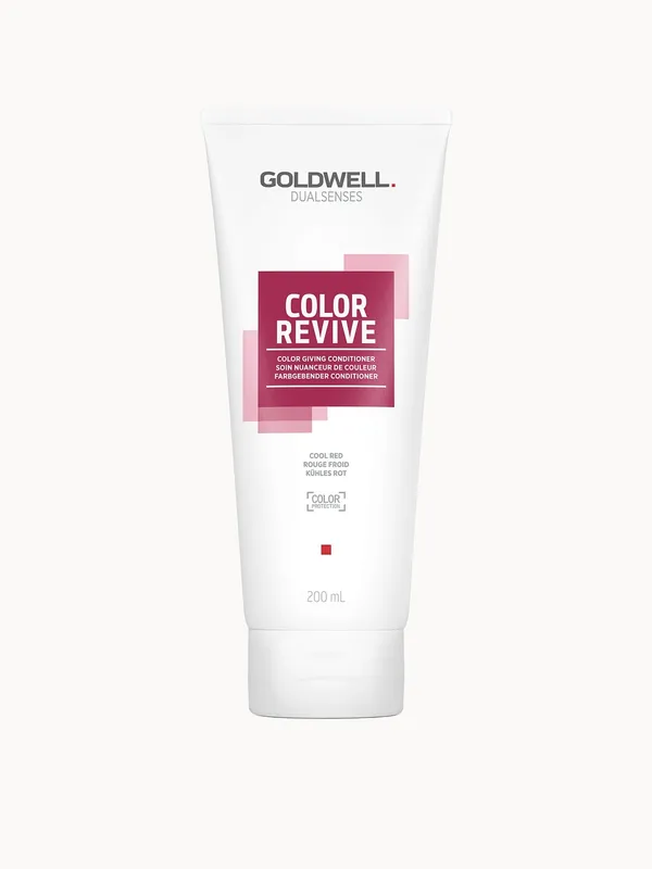 Goldwell Dualsenses Color Revive Color Giving Conditioner To Refresh And Intensify Hair Colour, Cool Red 200ml - Wella Professionals Care