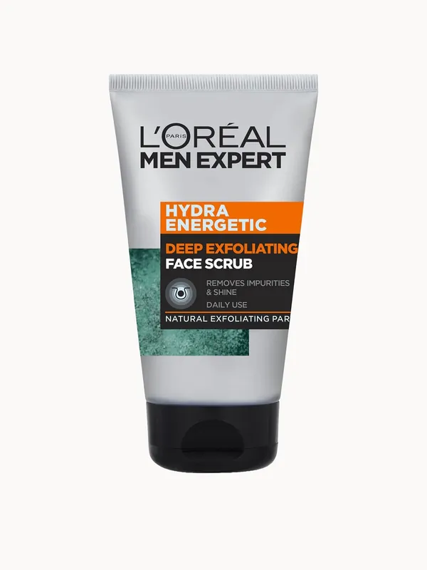 L'Oreal Men Expert Hydra Energetic Deep Exfoliating Face Scrub 100ml - L'Oréal Men Expert