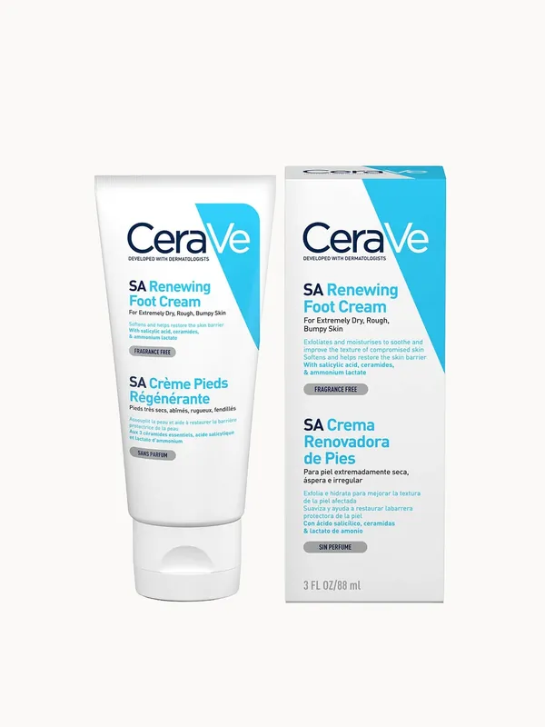 CeraVe SA Renewing Foot Cream 88ml - The Ordinary