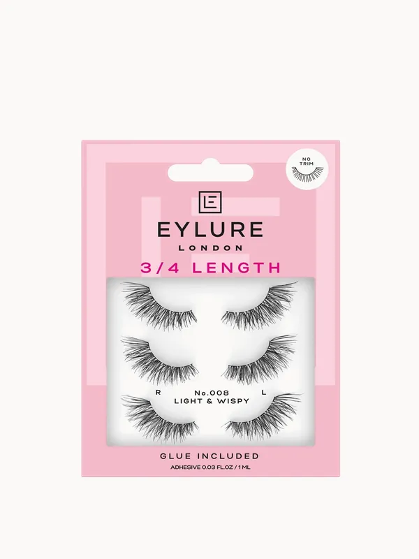 Eylure False Lashes - Fluttery Light No. 008 Multipack
