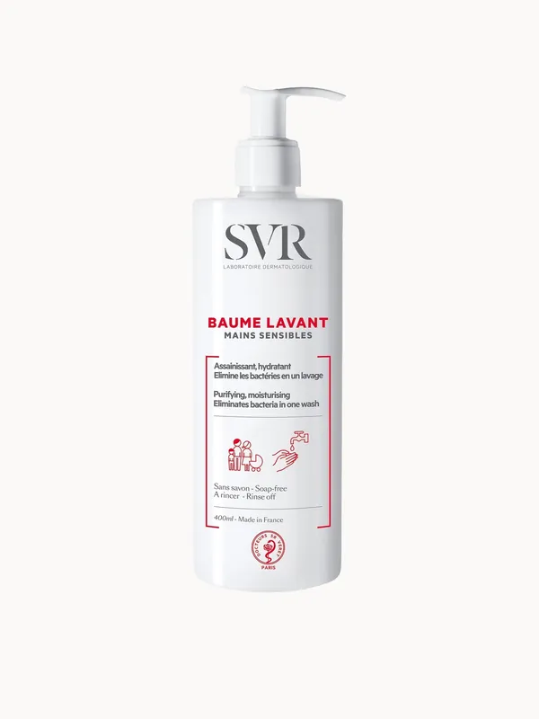 SVR Mild Wash-Off Balm Cleanser for Sensitive and Overwashed Hands 400ml