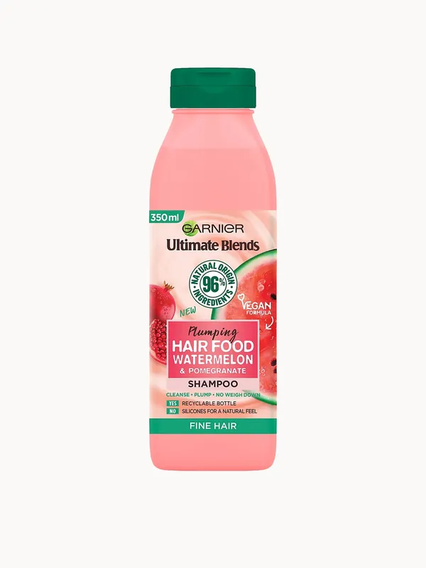 Garnier Ultimate Blends Plumping Hair Food Watermelon Shampoo 350ml - L'Oréal Paris