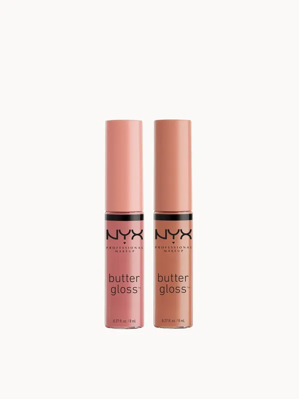 NYX Professional Makeup Butter Gloss Lip Gloss Duo - Madeleine and Tiramisu