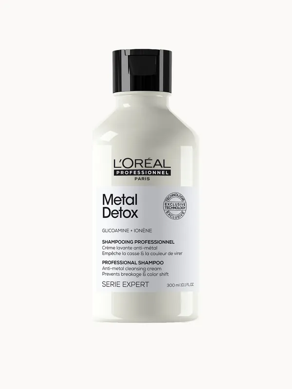 L'Oréal Professionnel Metal Detox Sulphate Free Shampoo 300ml for breakage & colour protection against hard water - OUAI