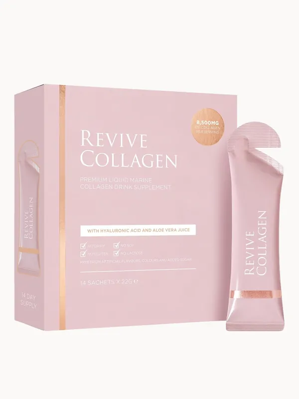 Revive Collagen Premium Liquid Hydrolysed Marine Collagen Drink - 14 Sachets