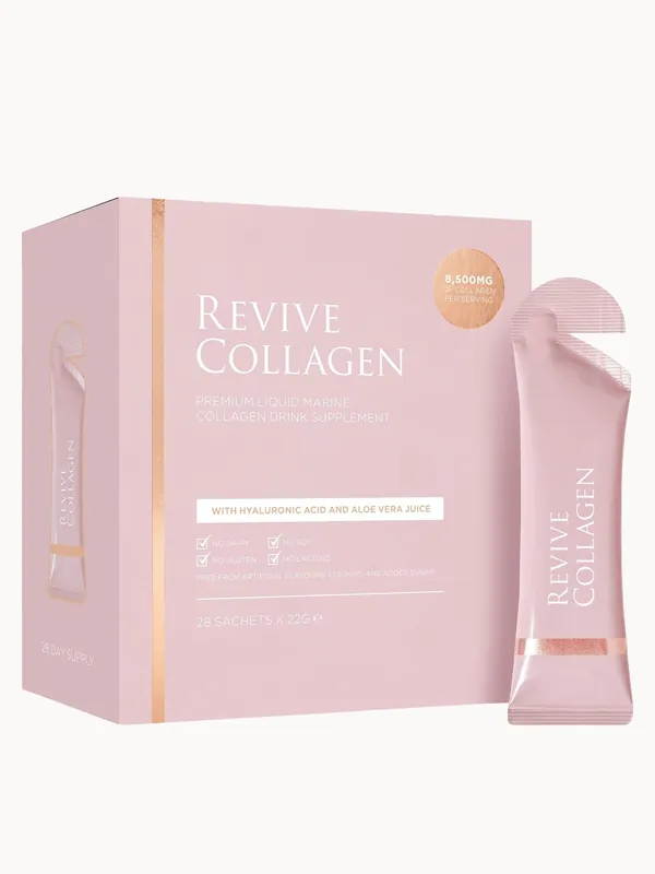 Revive Collagen Premium Liquid Hydrolysed Marine Collagen Drink - 28 Sachets