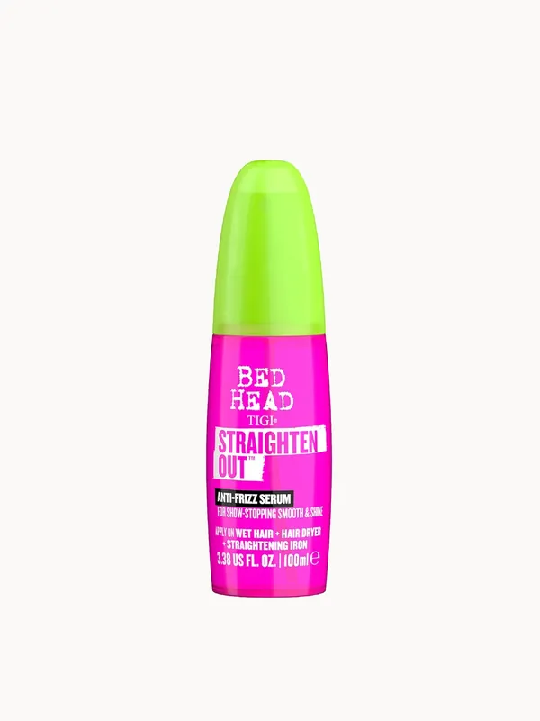 TIGI Bed Head Straighten Out Anti Frizz Serum for Smooth Shiny Hair 100ml - KMS