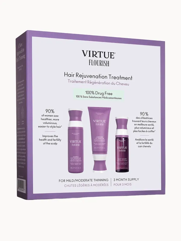 VIRTUE Flourish Hair Rejuvenation Treatment (3 Month Supply)