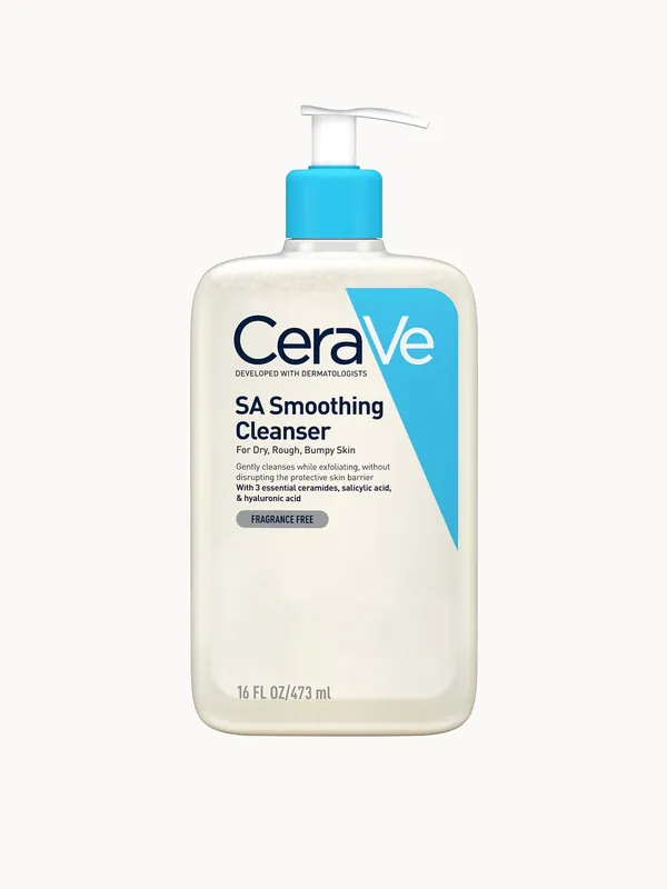 CeraVe SA Smoothing Cleanser with Salicylic Acid for Dry, Rough & Bumpy Skin 473ml - The Ordinary