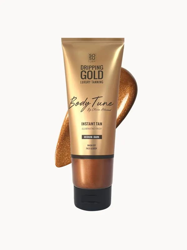 SOSU Dripping Gold Bodytune Shimmer 125ml (Various Colours) - MAC