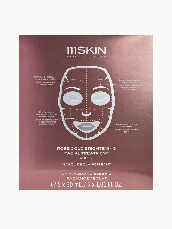111SKIN Rose Gold Brightening Facial Treatment Mask - Box 48ml