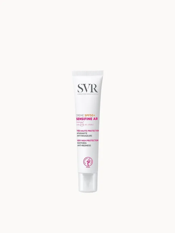 SVR SENSIFINE AR SPF50+ Calming Daily Face SPF Rosacea Cream, UVB/UVA Anti-Redness Sunscreen for Sensitive Skin 40ml