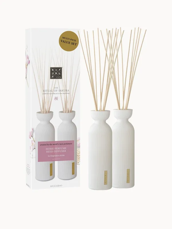 Rituals The Ritual of Sakura Floral Cherry Blossom & Rice Milk Reed Diffuser Duo 2 x 250ml - NEOM