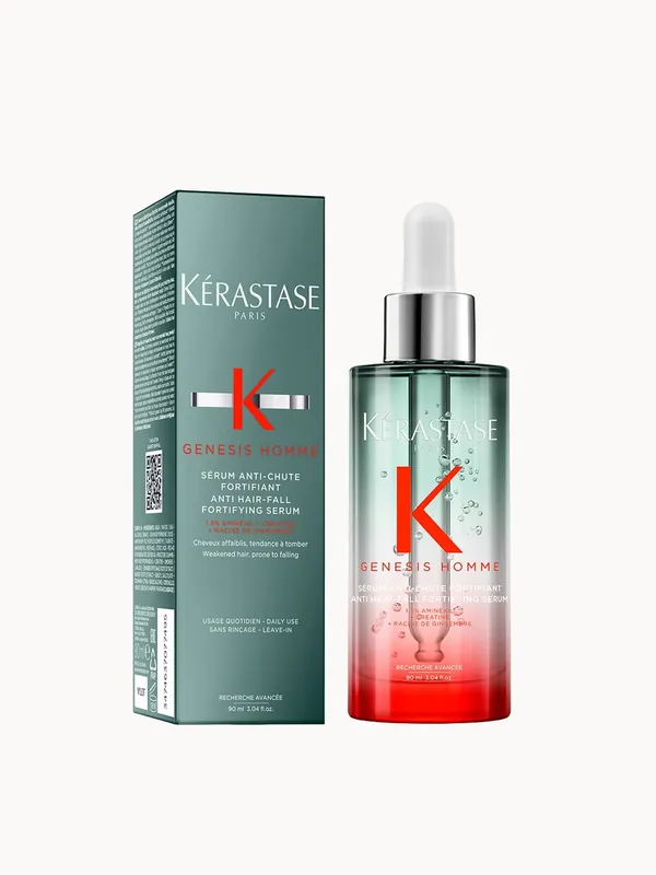 Kérastase Genesis Homme, Anti-Hair Fall Fortifying Hair Serum, for Weakened Hair With Aminexil 90ml