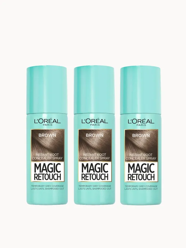 L’Oréal Paris Magic Retouch Medium Brown Root Concealer Spray Trio Bundle - L'Oréal Paris