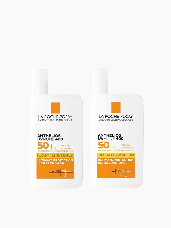 La Roche-Posay Anthelios UVMune 400 Invisible Fluid SPF50+ Sun Cream Duo