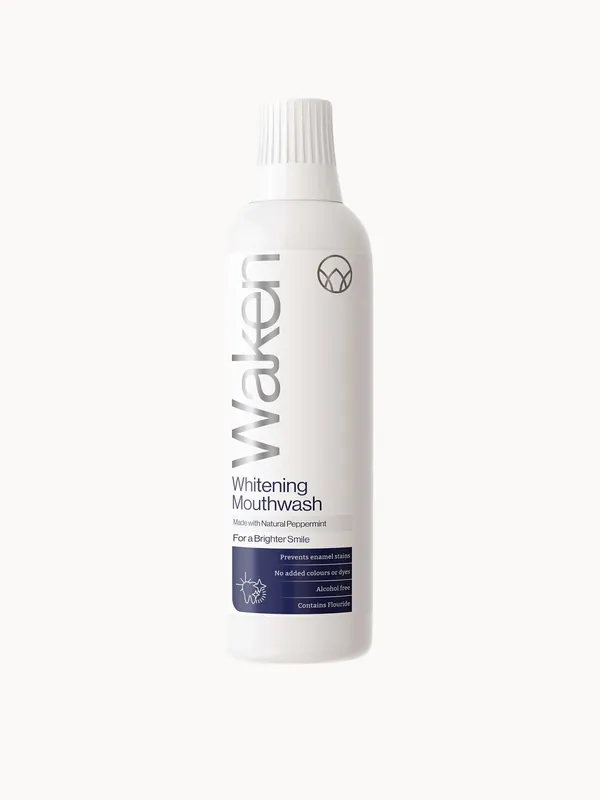 Waken Whitening Mouthwash PepperMint 500ml - lookfantastic Beauty Box