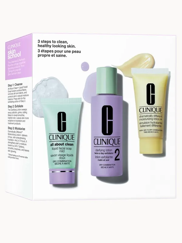 Clinique 3 Step Skin Type 2 Mini Kit (Worth £27.88)