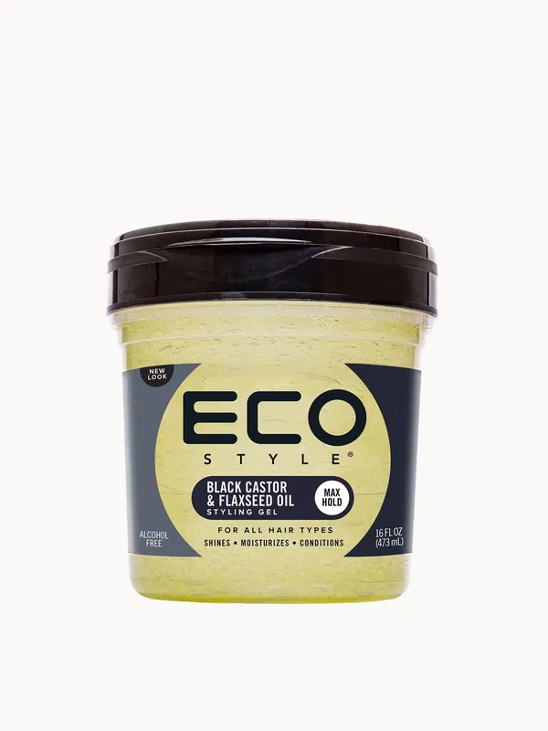 Eco Style Black Castor & Flaxseed Oil Styling Gel 473ml - EcoStyle